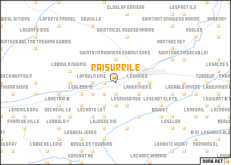 map of Rai-sur-Rîle