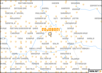 map of Rājābāri