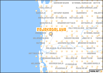 map of Rajakadaluwa