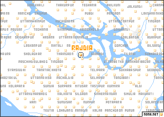 map of Rājdia