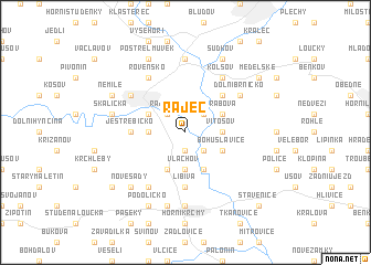 map of Rájec