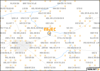 map of Rajec