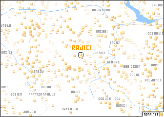 map of Rajići