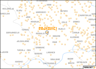 map of Rajkovići