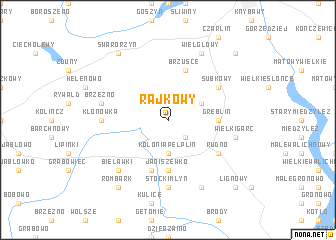 map of Rajkowy