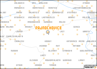 map of Rajnochovice