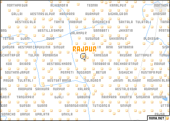 map of Rājpur