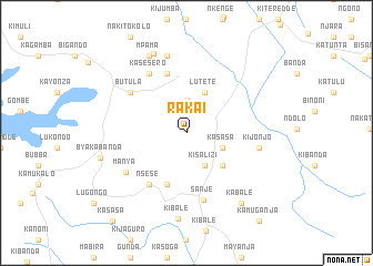 map of Rakai