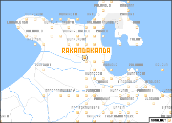 map of Rakandakanda