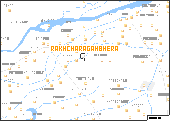 map of Rakh Charāgāh Bhera