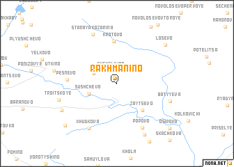 map of Rakhmanino