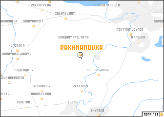 map of Rakhmanovka