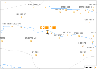 map of Rakhovo