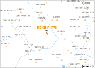 map of Rakilovtsi