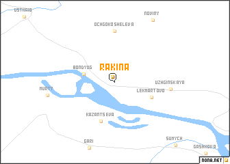 map of Rakina