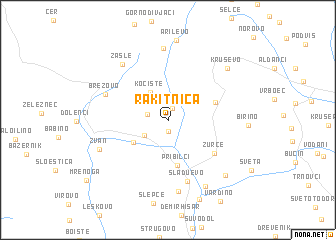 map of Rakitnica