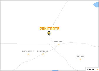 map of Rakitnoye
