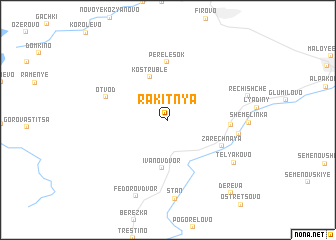 map of Rakitnya