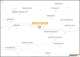 map of Rakitovka