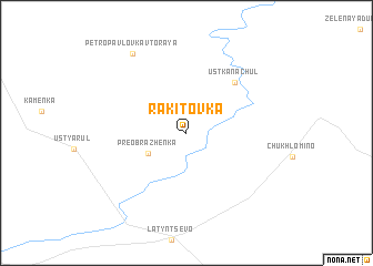 map of Rakitovka