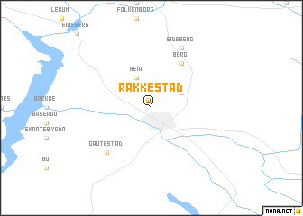 map of Rakkestad