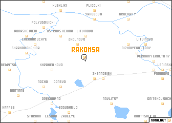 map of Rakomsa