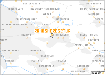 map of Rákoskeresztúr