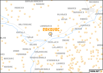 map of Rakovac