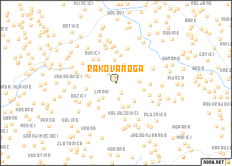map of Rakova Noga