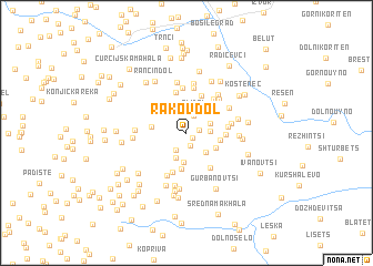 map of Rakov Dol