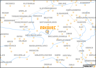 map of Rakovec