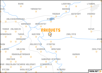 map of Rakovets