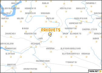 map of Rakovets