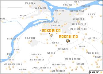 map of Rakovica