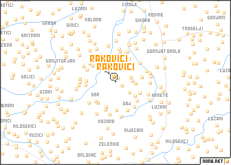 map of Rakovići