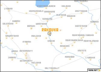 map of Rakovka
