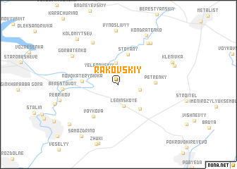 map of Rakovskiy