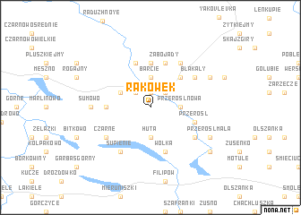 map of Rakówek