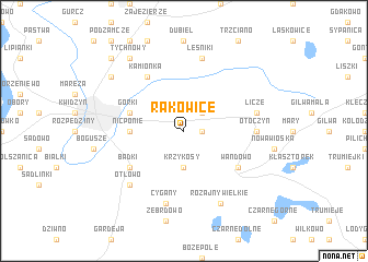 map of Rakowice