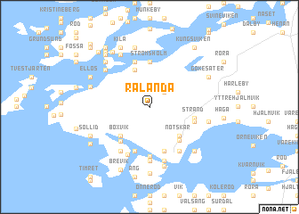 map of Rålanda