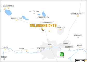 map of Raleigh Heights