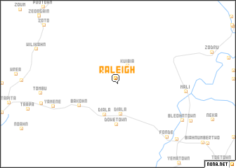 map of Raleigh