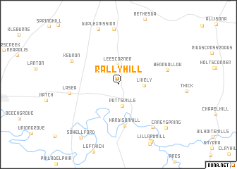 map of Rally Hill