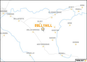 map of Rally Hill