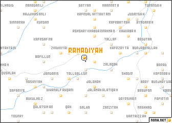 map of Ramādīyah