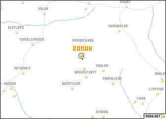 map of Ramah