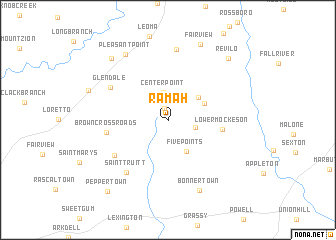 map of Ramah