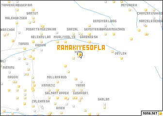 map of Ramakī-ye Soflá