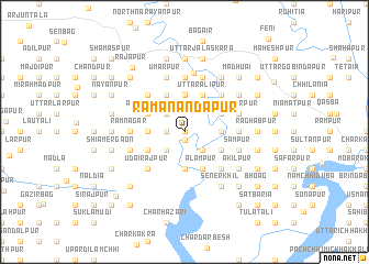 map of Rāmānandapur