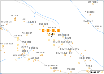 map of Ramangān